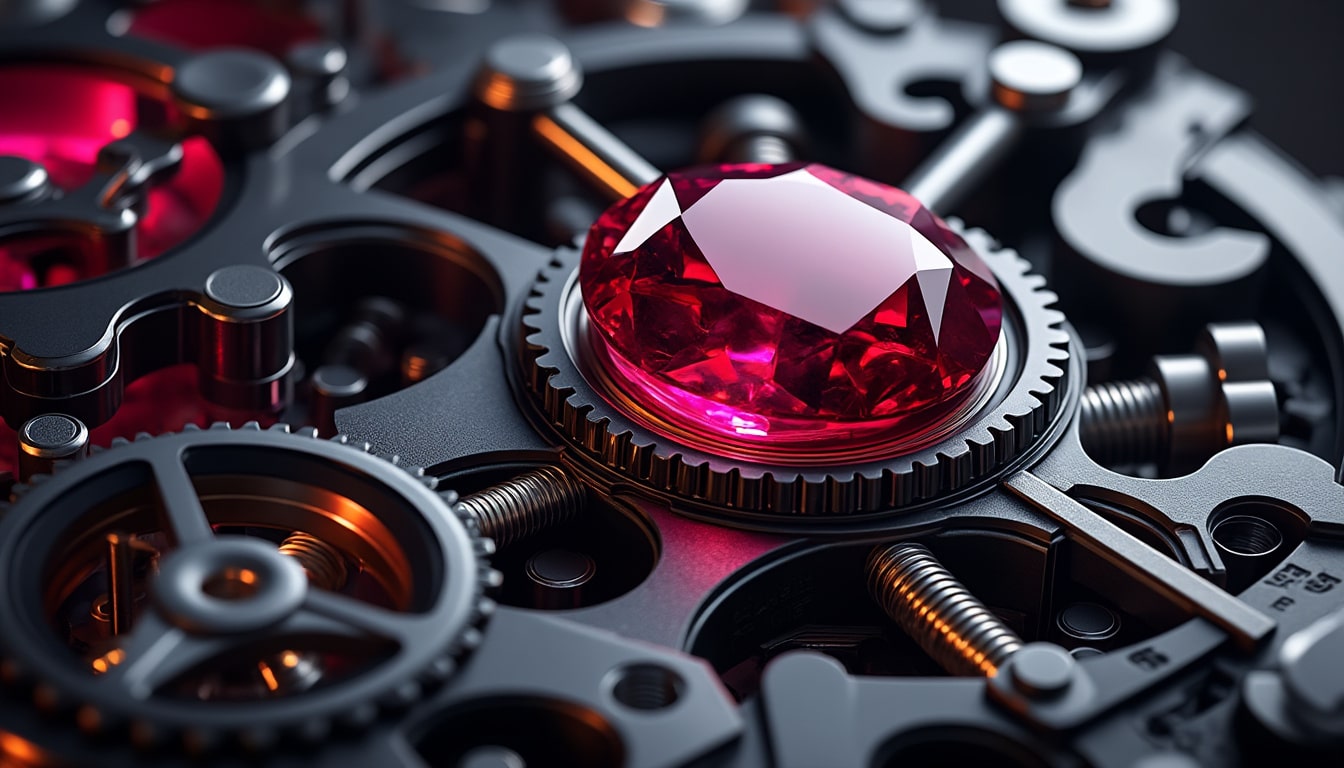 découvrez le rôle essentiel des rubis dans les mouvements horlogers et leur importance pour la précision et la durabilité des montres.